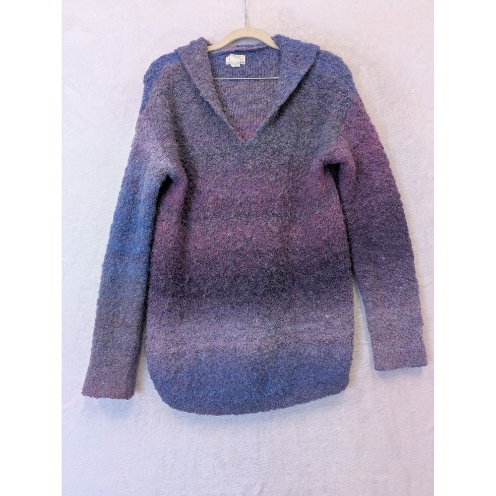 CASLON Women's Size XS Ombre Knit Pullover Sweater Purple Blue